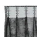 Rideaux en velours 2 pcs avec œillets gris 260x140 cm
