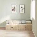 Cadre de lit de rangement Chêne Sonoma 100x200 cm