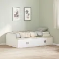 Cadre de Lit de Rangement Blanc 100x200 cm