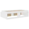 Cadre de Lit de Rangement Blanc 100x200 cm