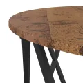 Table Basse  Bois Ancien 80x80x42 cm en Bois Élégué