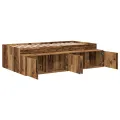 Cadre de lit de rangement Bois ancien 90x190 cm