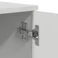 Cadre de lit de rangement blanc 75x190 cm