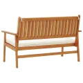Banc de jardin  avec coussins en bois d'acacia massif