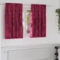 Rideaux 2 pcs avec œillets Bordeaux 140x140 cm