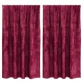 Rideaux 2 pcs avec œillets Bordeaux 140x140 cm