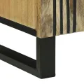 Meuble TV - 105 x 33,5 x 46 cm, fabriqué en bois de mangue massif.