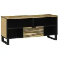 Meuble TV - 100 x 33,5 x 46 cm, en bois de manguier massif.