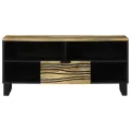 Meuble TV - 100 x 33,5 x 46 cm, en bois de manguier massif.