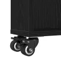 Chariot de rangement étroit  Chêne noir 48x13x68 cm Bois d'ingénierie