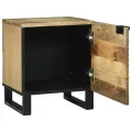 Tablettes de Chevet - 2 pcs, 40x33.5x46 cm, Bois de Mangue Massif