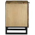 Tablettes de Chevet - 2 pcs, 40x33.5x46 cm, Bois de Mangue Massif