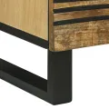Tablettes de Chevet - 2 pcs, 40x33.5x46 cm, Bois de Mangue Massif
