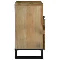 Table de chevet - 50x33x60 cm, en bois de manguier massif