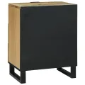 Table de chevet - 50x33x60 cm, en bois de manguier massif