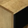 Table de chevet - 50x33x60 cm, en bois de manguier massif