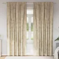 Rideaux 2 pcs avec œillets crème 245x140 cm