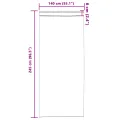Rideaux 2 pcs avec œillets crème 245x140 cm