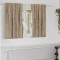 Rideaux en velours 2 pcs avec œillets Champagne 140x140 cm