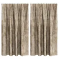 Rideaux en velours 2 pcs avec œillets Champagne 140x140 cm