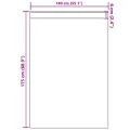 Rideaux 2 pcs avec Poches pour Tringle Crème 175x140 cm
