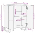 Buffet - 60 x 33,5 x 75 cm, en bois de mangue massif.