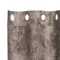 Rideaux en velours 2 pcs avec œillets cappuccino 245x140 cm