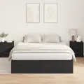 Cadre de lit de rangement  en chêne noir 150x200 cm