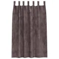Rideaux en Velours 2 pcs avec Œillets Marron 175x140 cm