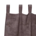 Rideaux en Velours 2 pcs avec Œillets Marron 175x140 cm