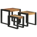 Tables Gigognes 3 pcs Bois Massif Acacia