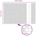 Clôture en fil soudé verte 0,4x25 m en acier