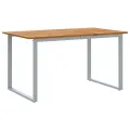 Ensemble de salle à manger de jardin 7 pièces en bois d'acacia et métal