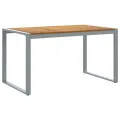 Ensemble de salle à manger de jardin 5 pièces en bois massif d'acacia et métal