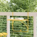 Table suspendue pliable en Moutarde - 60x40 cm, Acier