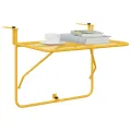 Table suspendue pliable en Moutarde - 60x40 cm, Acier