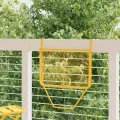 Table suspendue pliable en Moutarde - 60x40 cm, Acier