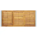 Table de repas d'extérieur  Grise 180x90x75 cm Acier et Bois massif Acacia