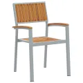 Ensemble de salle à manger de jardin 5 pièces en bois massif d'acacia et métal