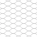 Clôture Hexagonale Grise 0.4x25 m Acier