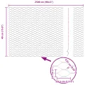 Clôture Hexagonale Grise 0.4x25 m Acier