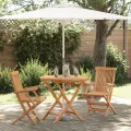Ensemble de Bistro Pliable 3 Pièces en Teck