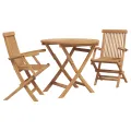 Ensemble de Bistro Pliable 3 Pièces en Teck