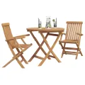 Ensemble de Bistro Pliable 3 Pièces en Teck