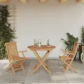 Ensemble de Bistro Pliable 3 Pièces en Teck