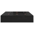 Lit de rangement en chêne noir 135x190 cm