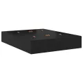 Lit de rangement en chêne noir 135x190 cm