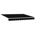 Store rétractable manuel  avec LED noir 350x250 cm