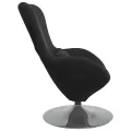 Chaise Oeuf  en Velours Noir