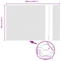 Clôture hexagonale grise 1x10 m acier